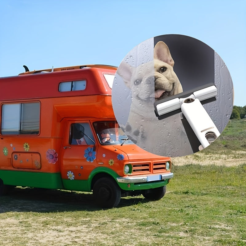 Mini balai-serpillière portable à essorage automatique, ultra absorbant et multifonction pour maison, vitres, cuisine et voiture.