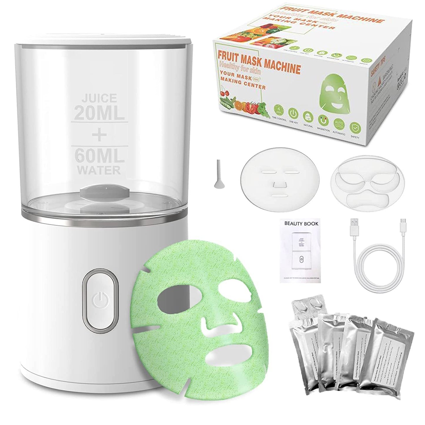 Machine automatique de fabrication de masques faciaux à base de fruits et légumes, mini appareil de rajeunissement de la peau du visage, à usage domestique