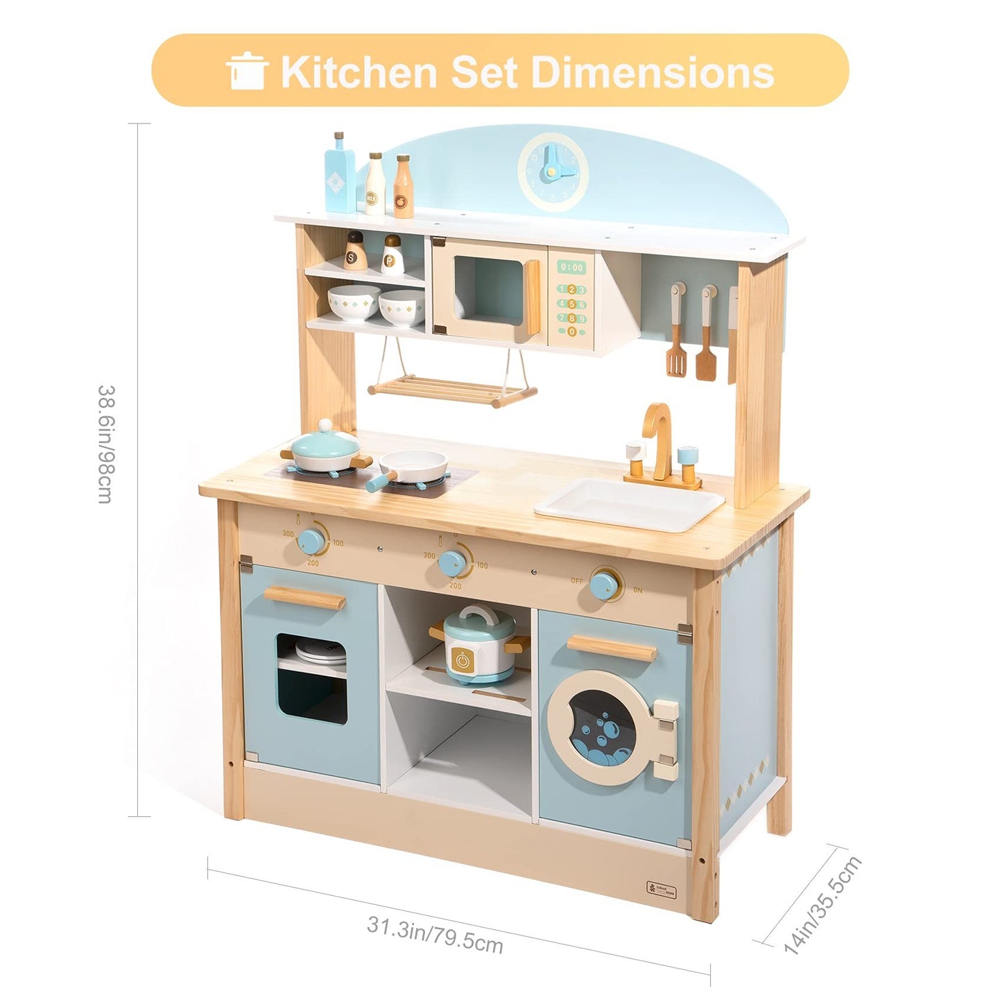ROBOTIME : Cuisine de jeu à faire soi-même, ensemble de jouets de cuisine, cadeau pour garçons et filles