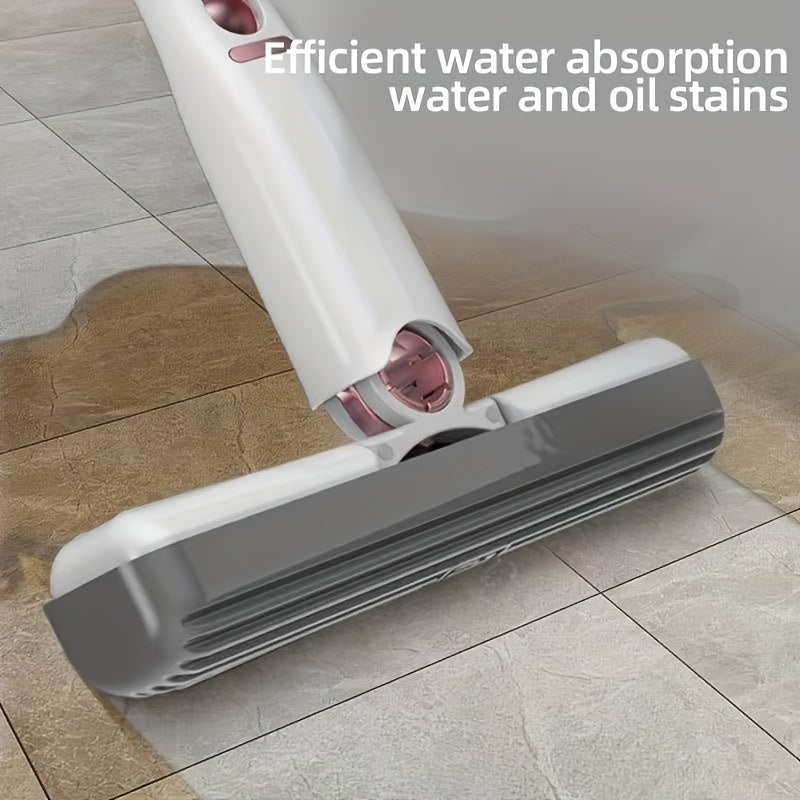 Mini balai-serpillière portable à essorage automatique, ultra absorbant et multifonction pour maison, vitres, cuisine et voiture.