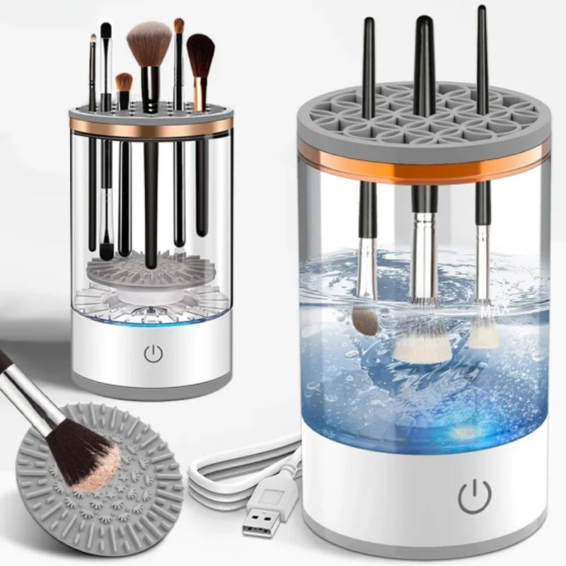 Nettoyeur de pinceaux de maquillage, machine à laver rotative automatique, portable, électrique, pour pinceaux de maquillage