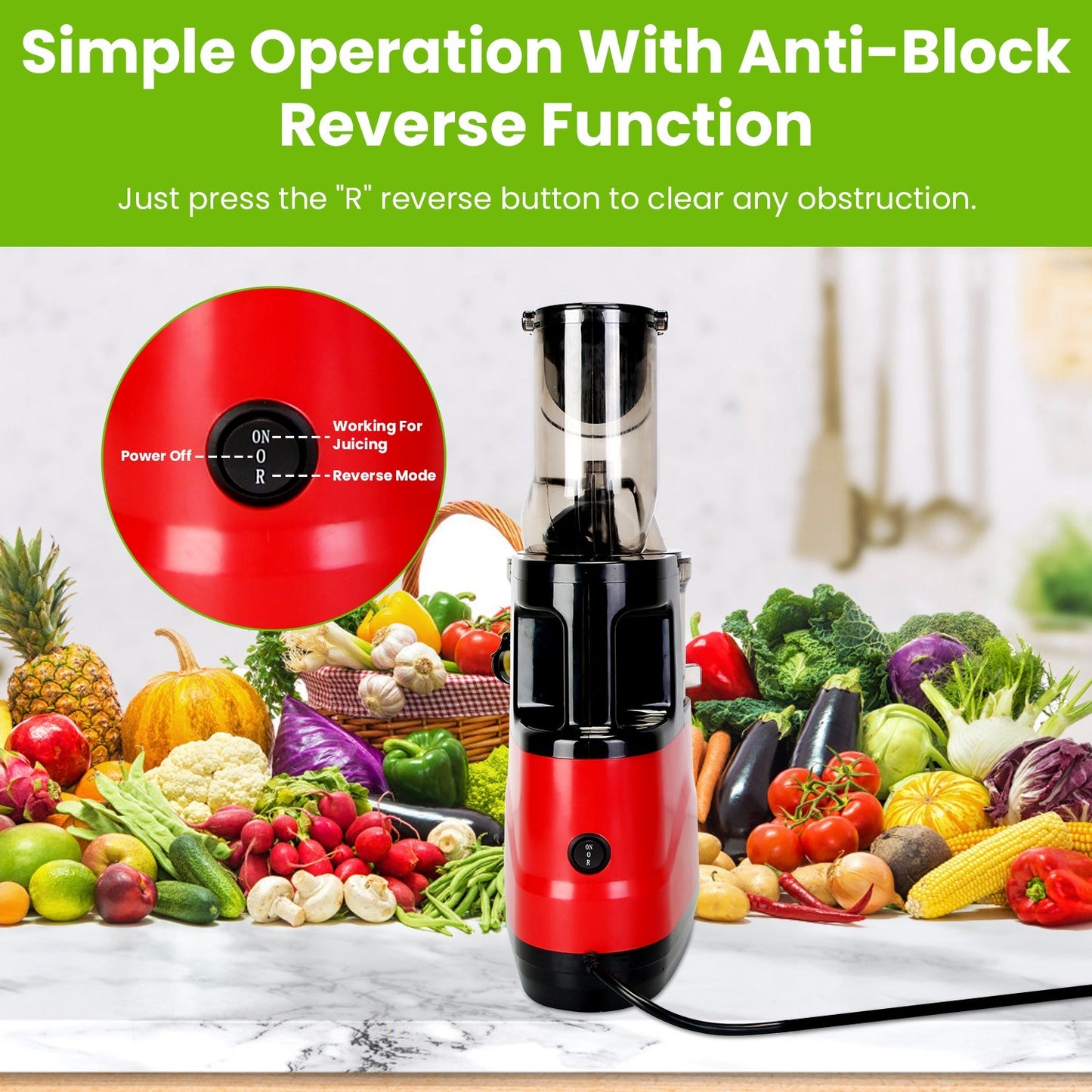 Extracteur de jus à froid 300W