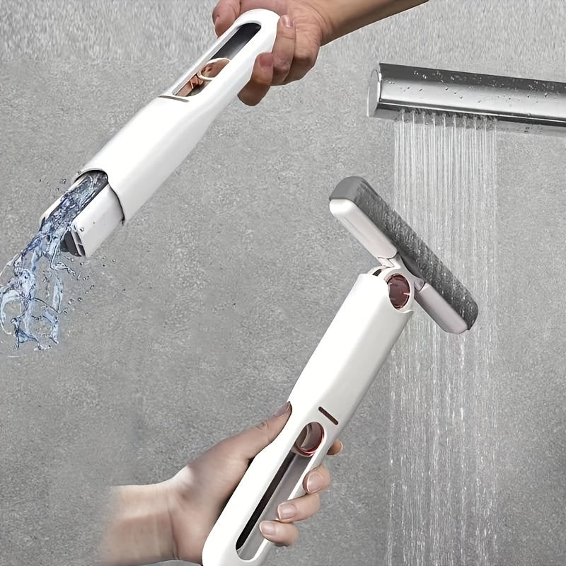 Mini balai-serpillière portable à essorage automatique, ultra absorbant et multifonction pour maison, vitres, cuisine et voiture.
