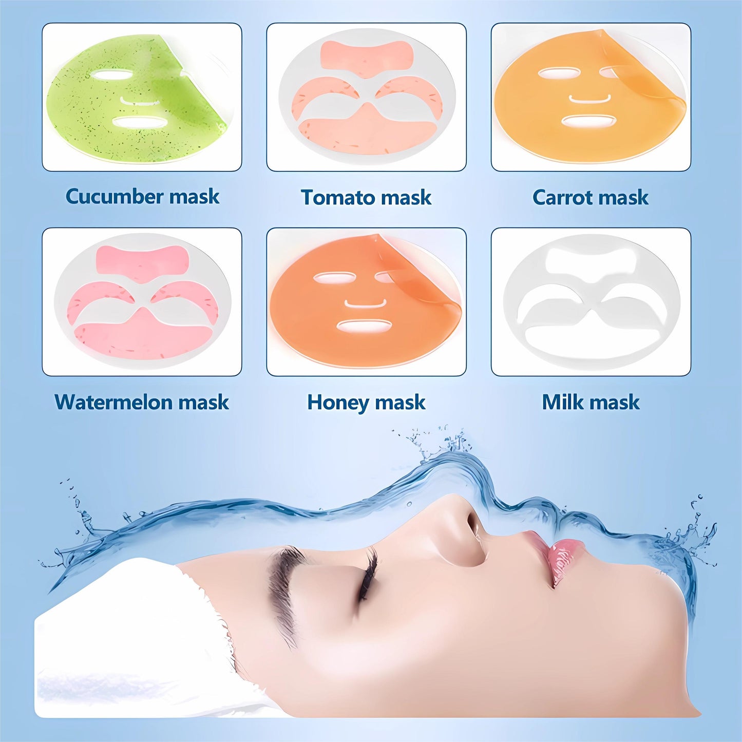 Machine automatique de fabrication de masques faciaux à base de fruits et légumes, mini appareil de rajeunissement de la peau du visage, à usage domestique