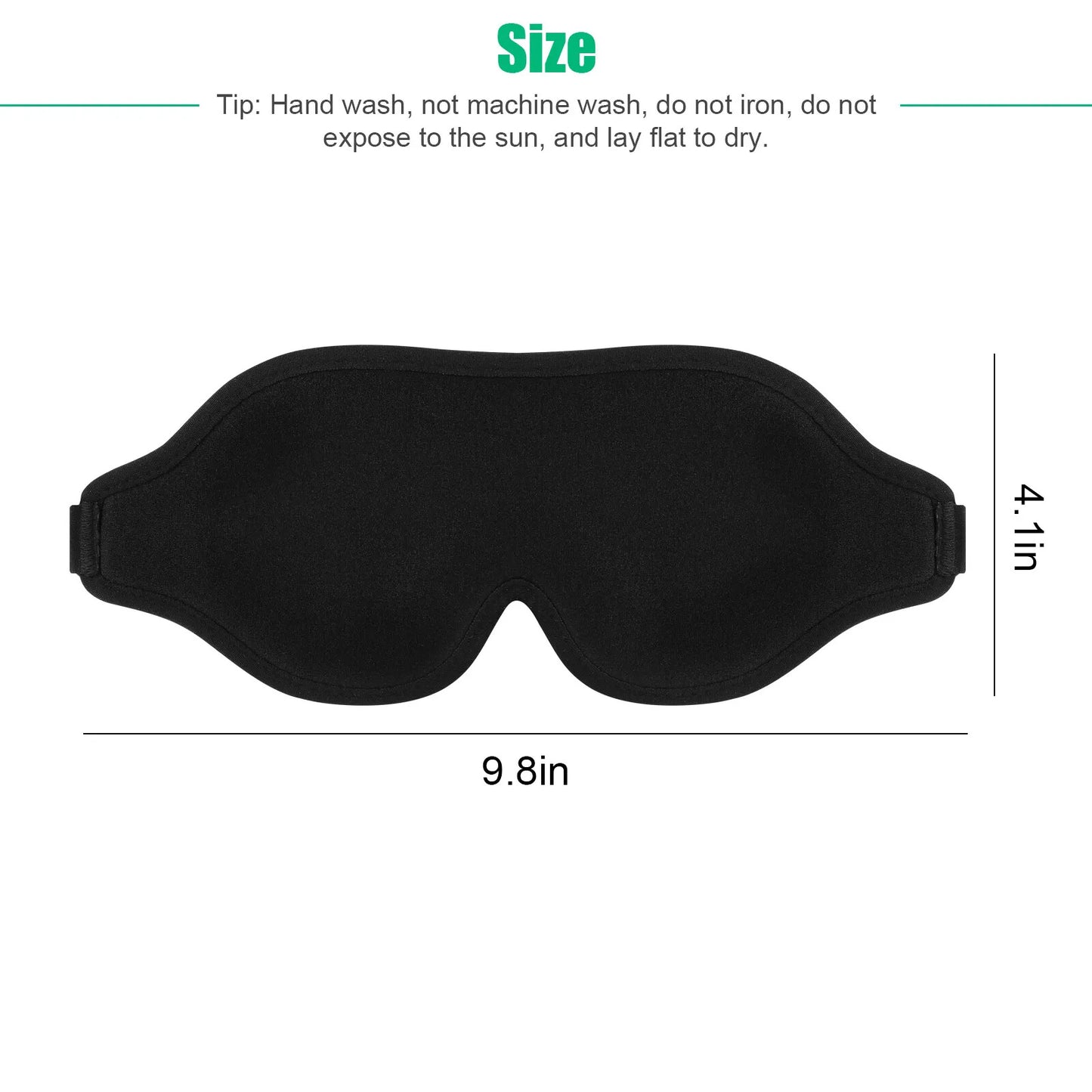 Masque de voyage 3D en soie pour les yeux, doux et rembourré, idéal pour dormir, se détendre, bandeau pour les yeux, pour hommes et femmes
