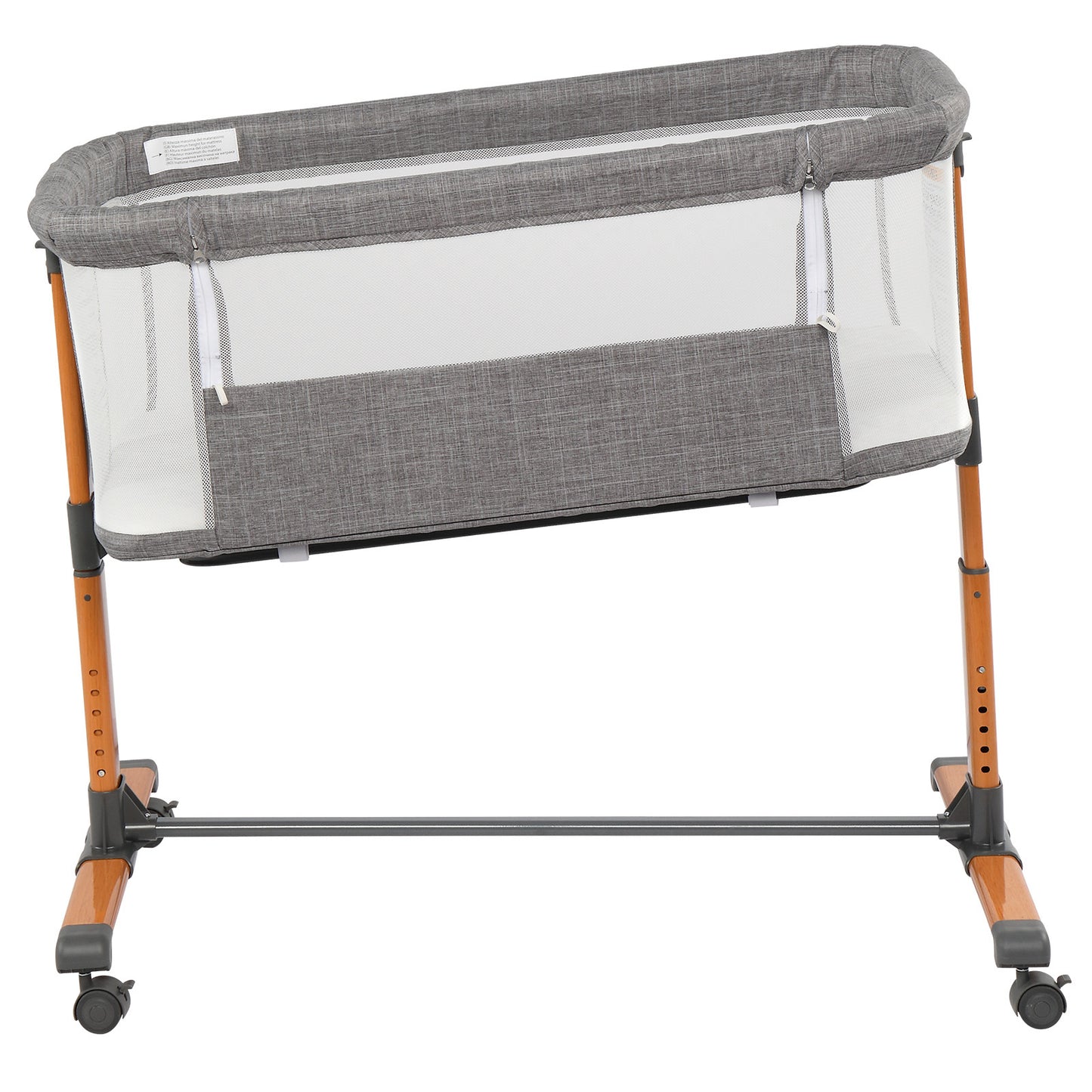 Berceau en tissu cationique crypté 150D, gris, pour bébé