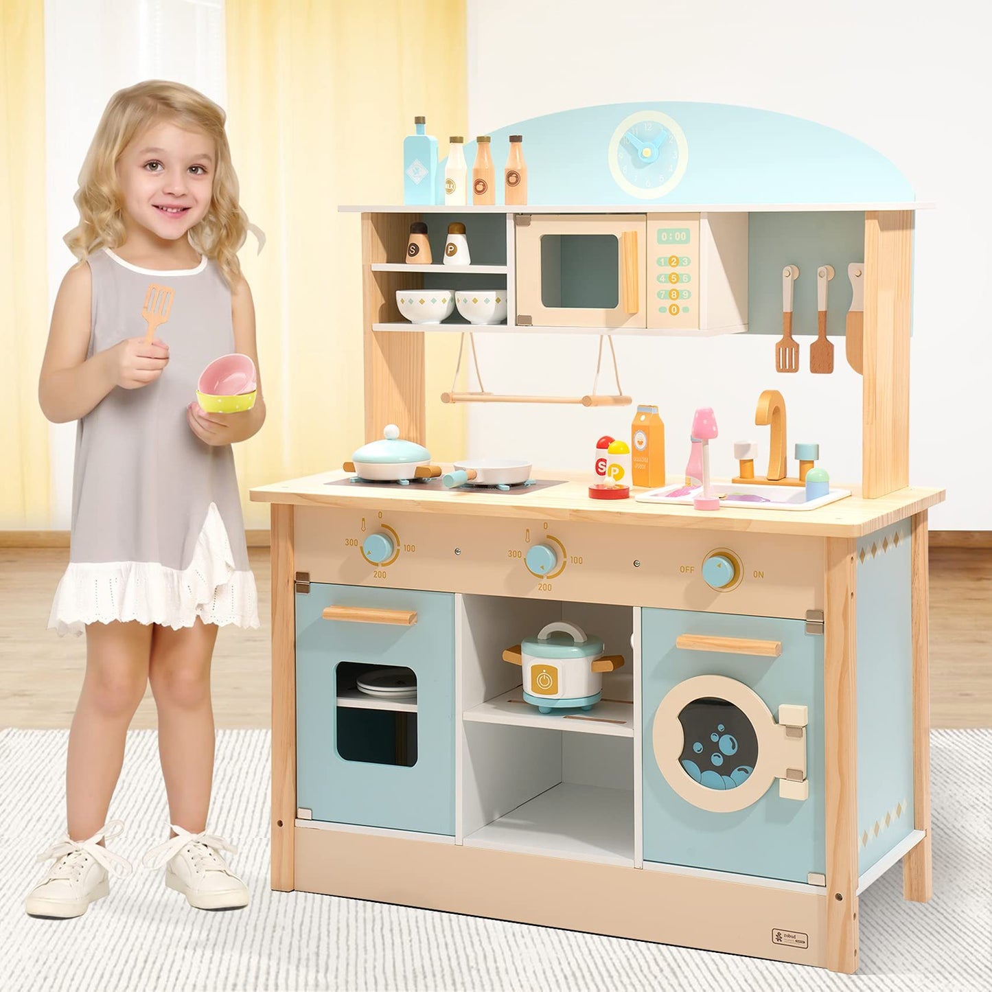 ROBOTIME : Cuisine de jeu à faire soi-même, ensemble de jouets de cuisine, cadeau pour garçons et filles
