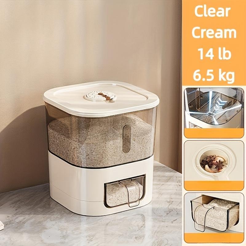 Distributeur automatique de riz – Grand conteneur hermétique anti-humidité & anti-insectes pour céréales, farine & nourriture pour animaux