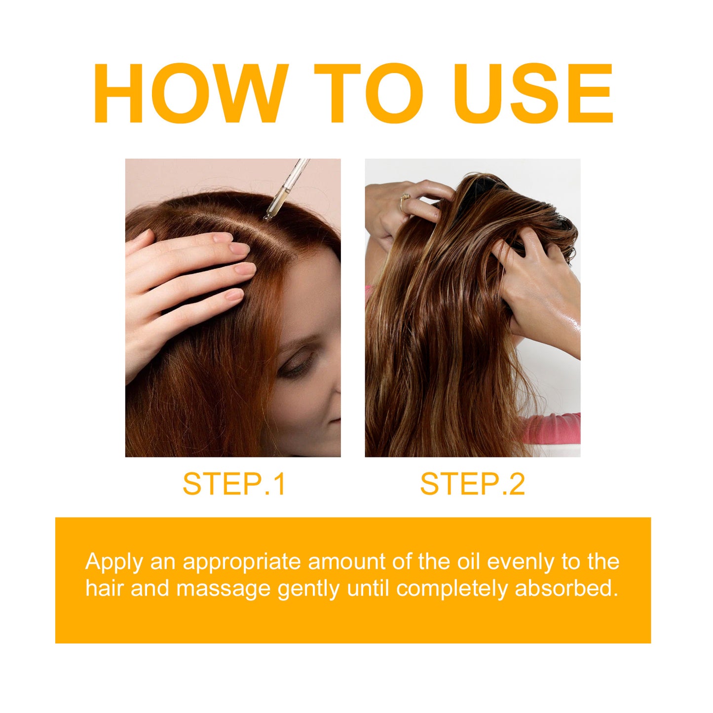 Huile de soin capillaire à la biotine EELHOE, soin de massage du cuir chevelu profondément hydratant, huile de soin pour cheveux épais et lisses