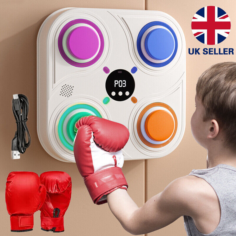 Machine de musique électronique de boxe intelligente, entraînement à domicile Bluetooth avec LED.