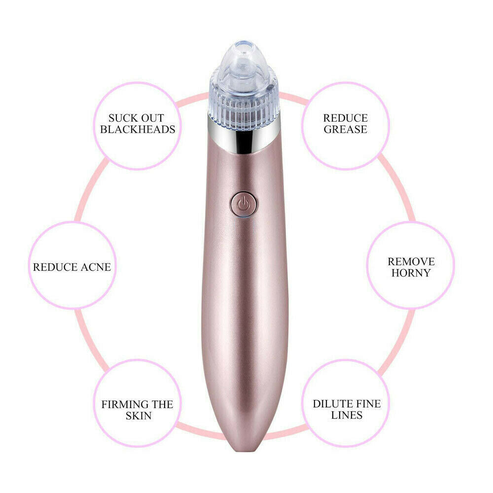 Aspirateur électrique pour points noirs et pores, élimine l'acné et les boutons, outil d'aspiration puissant, élimine les points noirs et les pores, dermabrasion au diamant, nettoyant pour le visage