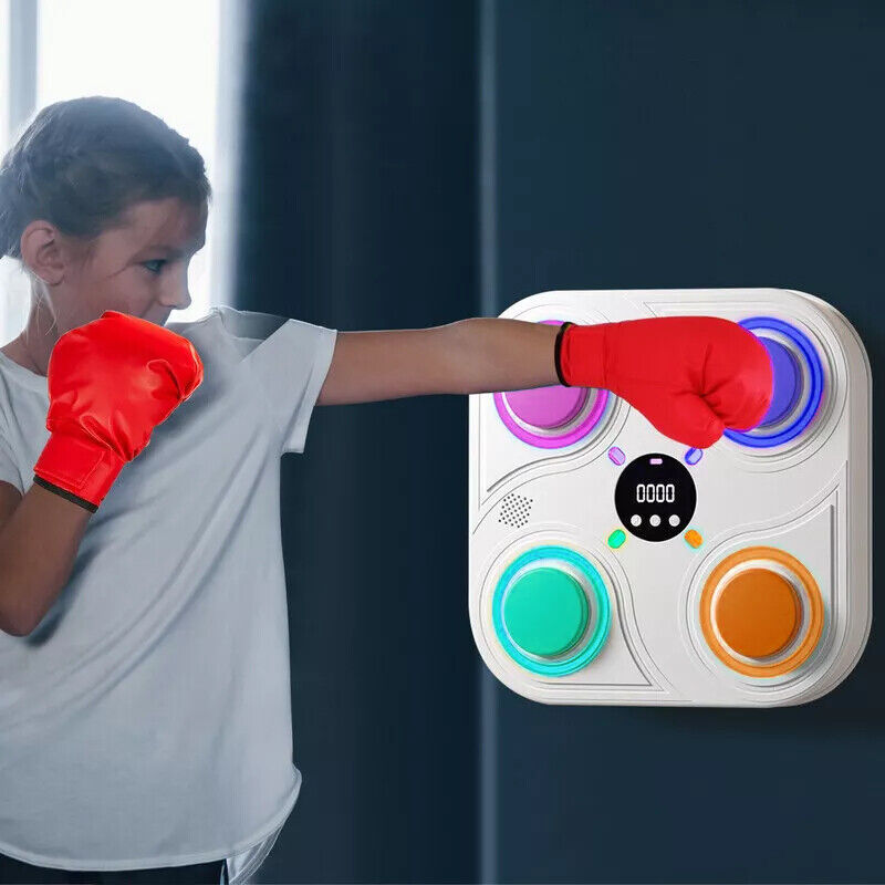 Machine de musique électronique de boxe intelligente, entraînement à domicile Bluetooth avec LED.