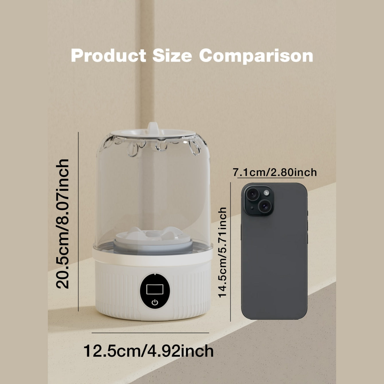 Mini machine à laver portable et pliable, rechargeable USB, idéale en voyage pour vêtements de bébé, sous-vêtements et chaussettes.