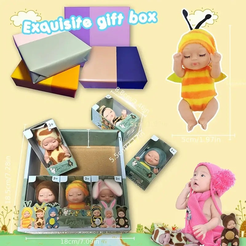 Coffret cadeau 6 poupées princesses, cadeau idéal pour un anniversaire, des fêtes, Noël ou Halloween.