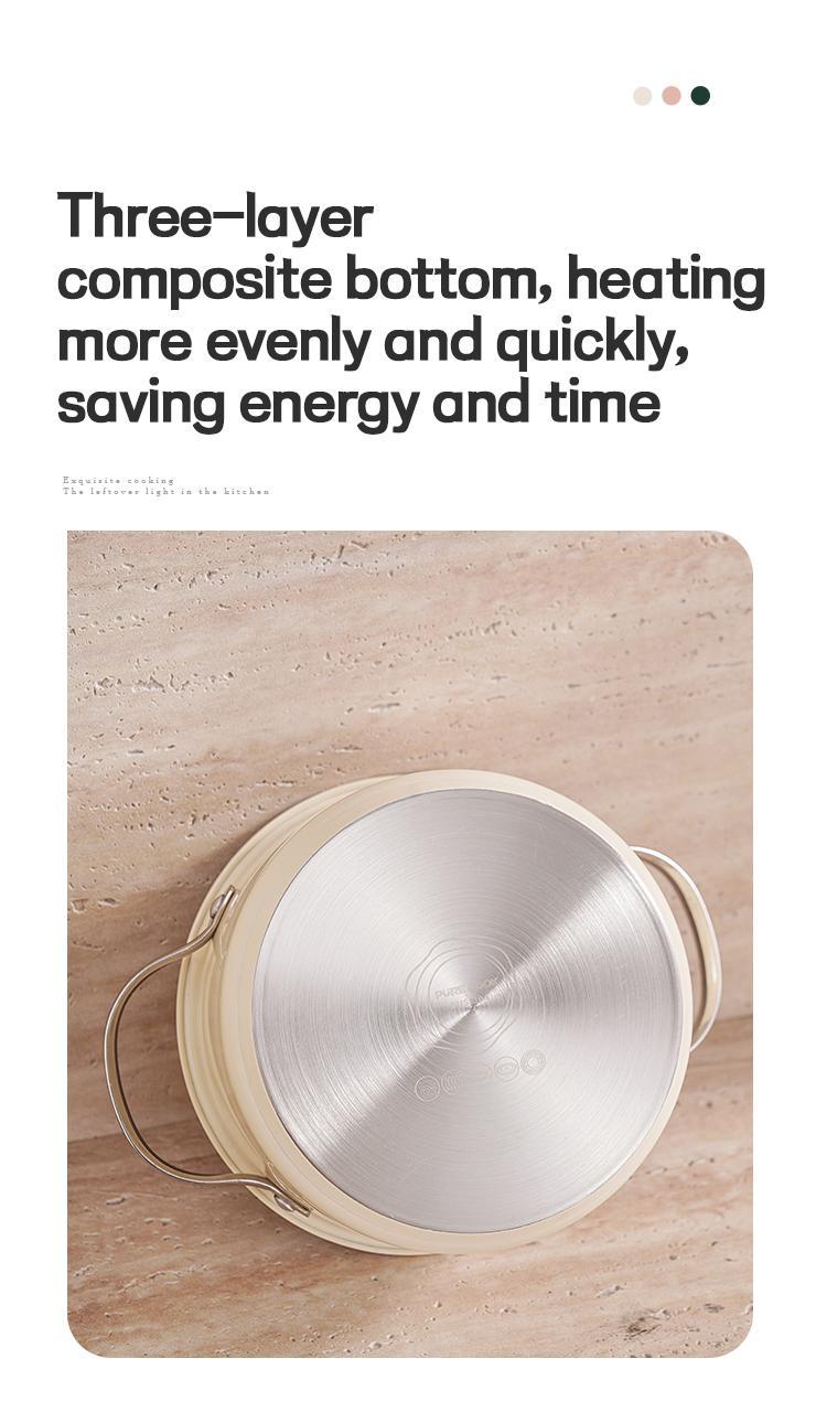 Set de 4 casseroles en acier inoxydable – Résistantes & élégantes