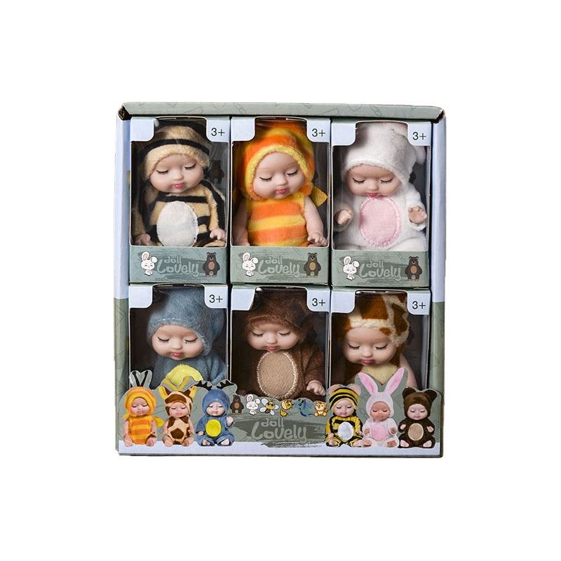 Coffret cadeau 6 poupées princesses, cadeau idéal pour un anniversaire, des fêtes, Noël ou Halloween.