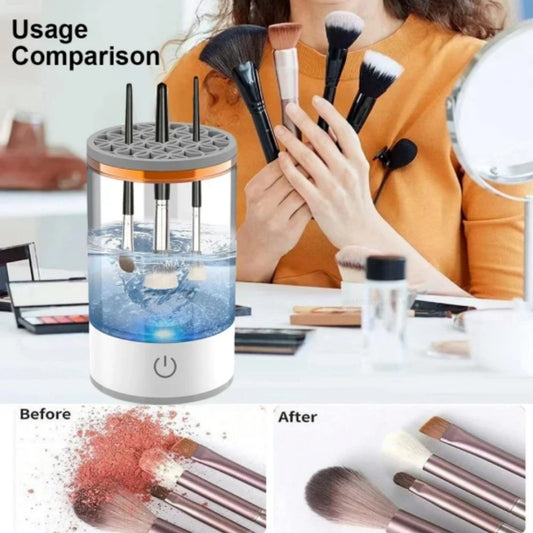 Nettoyeur de pinceaux de maquillage, machine à laver rotative automatique, portable, électrique, pour pinceaux de maquillage