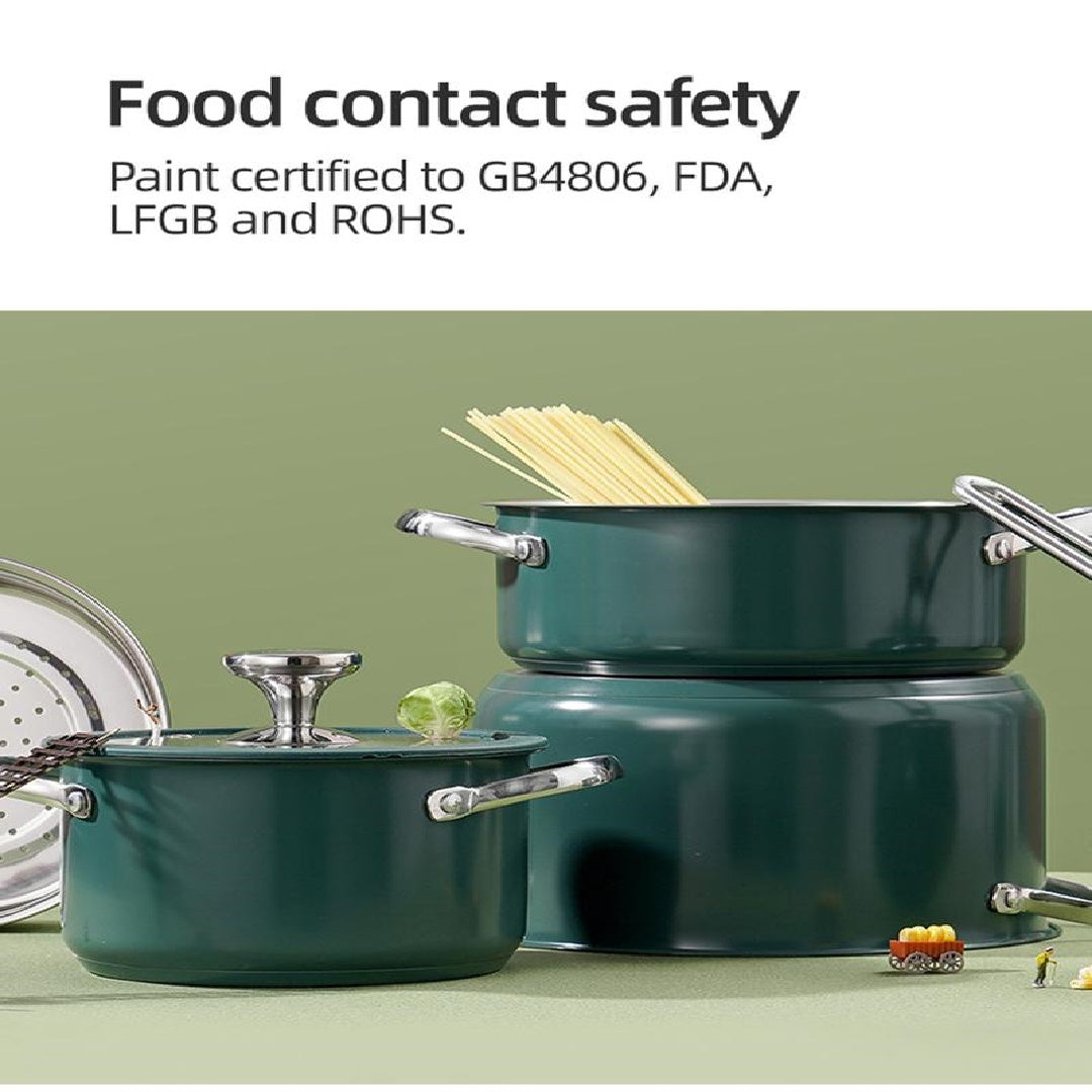 Set de 4 casseroles en acier inoxydable – Résistantes & élégantes