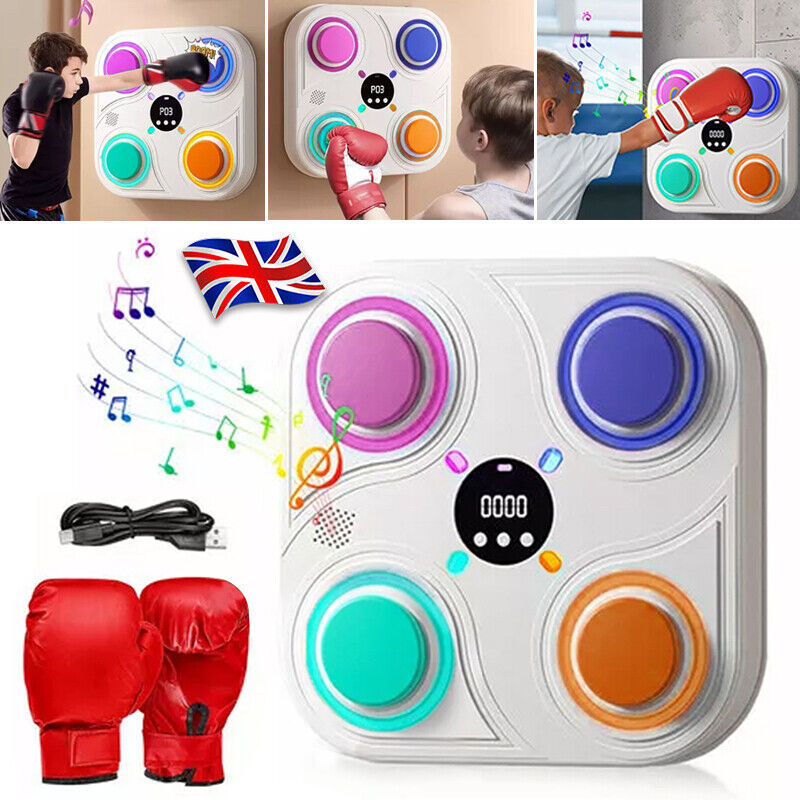 Machine de musique électronique de boxe intelligente, entraînement à domicile Bluetooth avec LED.