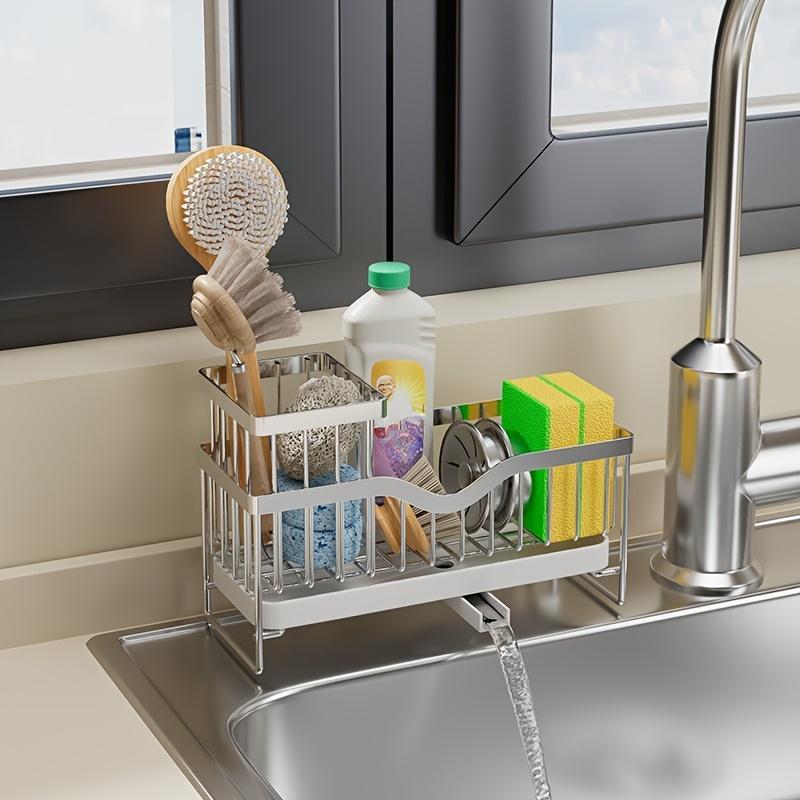 Étagère murale multifonction de cuisine – Support en acier carbone multi-niveaux pour produits de nettoyage
