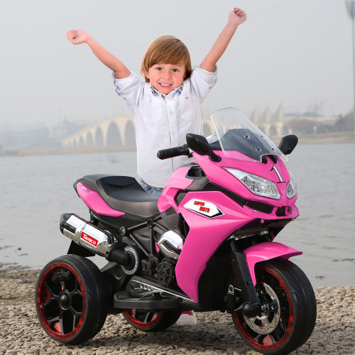 Moto électrique 12 V pour enfants, moto électrique à trois roues, jouets électriques pour enfants, motos à batterie rechargeables à 3 roues