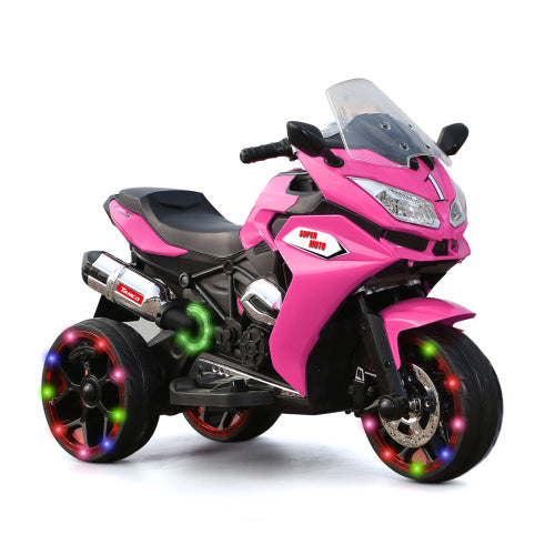 Moto électrique 12 V pour enfants, moto électrique à trois roues, jouets électriques pour enfants, motos à batterie rechargeables à 3 roues