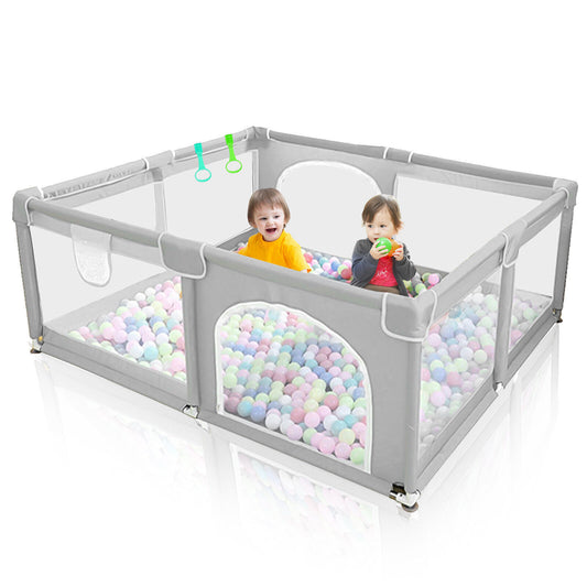 Parc pour bébé avec tapis, centre d'activités intérieur et extérieur, barrière pour bébé, tout-petits et bébés