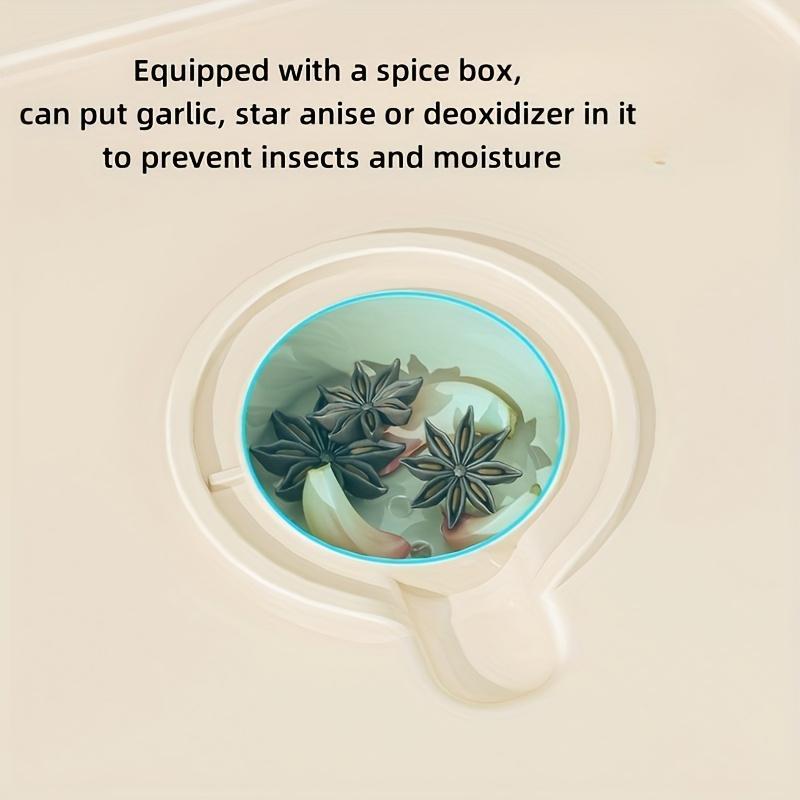 Distributeur automatique de riz – Grand conteneur hermétique anti-humidité & anti-insectes pour céréales, farine & nourriture pour animaux