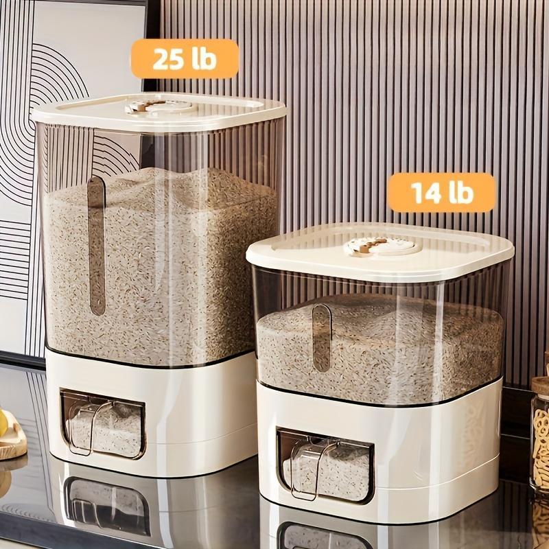 Distributeur automatique de riz – Grand conteneur hermétique anti-humidité & anti-insectes pour céréales, farine & nourriture pour animaux