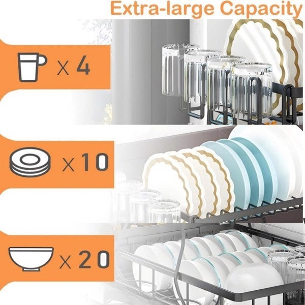 Étagère de comptoir pour filtre à eau de cuisine, pratique et peu encombrante pour organiser votre espace.