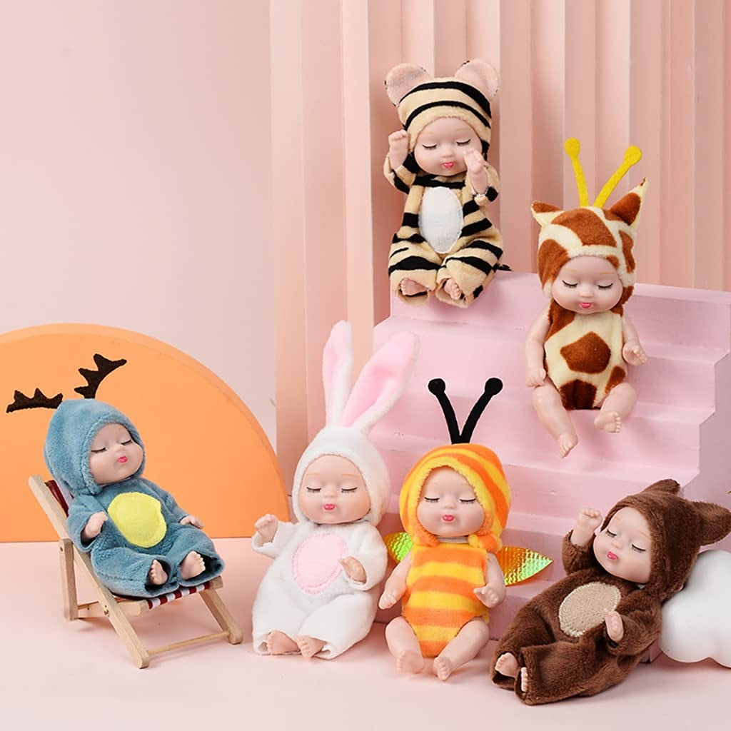 Coffret cadeau 6 poupées princesses, cadeau idéal pour un anniversaire, des fêtes, Noël ou Halloween.