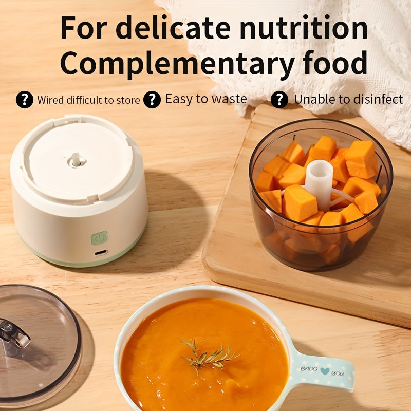 Robot culinaire multifonction sans fil – Mini hachoir portable pour viande & légumes