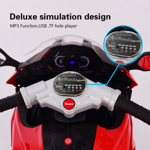 Moto électrique 12 V pour enfants, moto électrique à trois roues, jouets électriques pour enfants, motos à batterie rechargeables à 3 roues