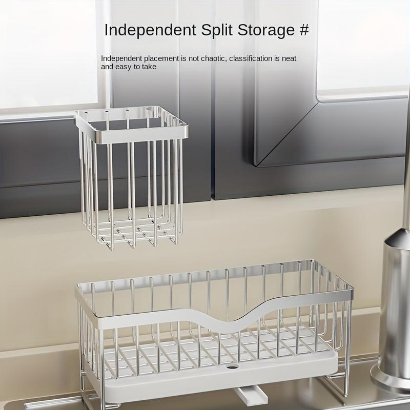 Étagère murale multifonction de cuisine – Support en acier carbone multi-niveaux pour produits de nettoyage