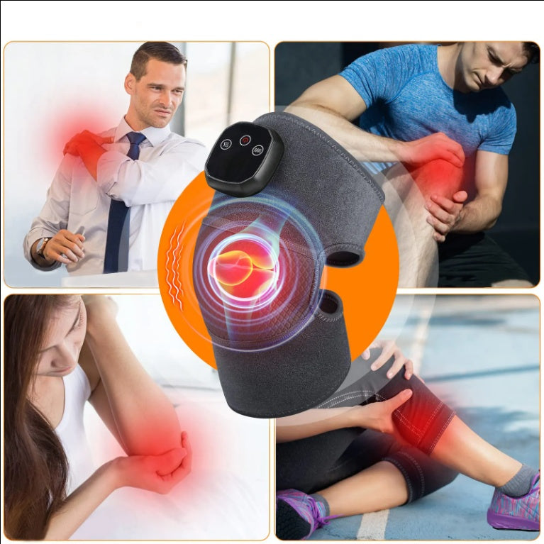 Masseur polyvalent pour genoux et jambes avec chaleur et vibrations réglables