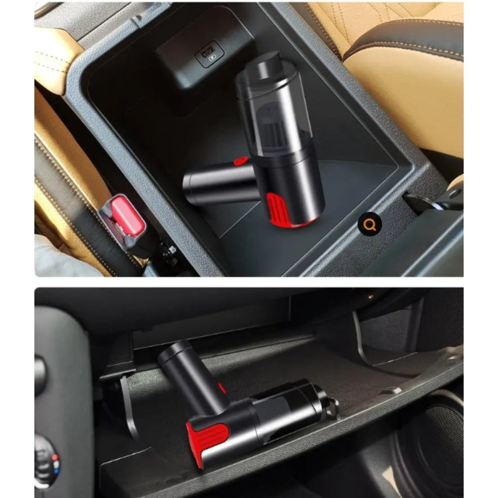 Aspirateur de voiture sans fil, rechargeable en USB, portable et multifonction, idéal pour maison, bureau, voiture ou bureau.
