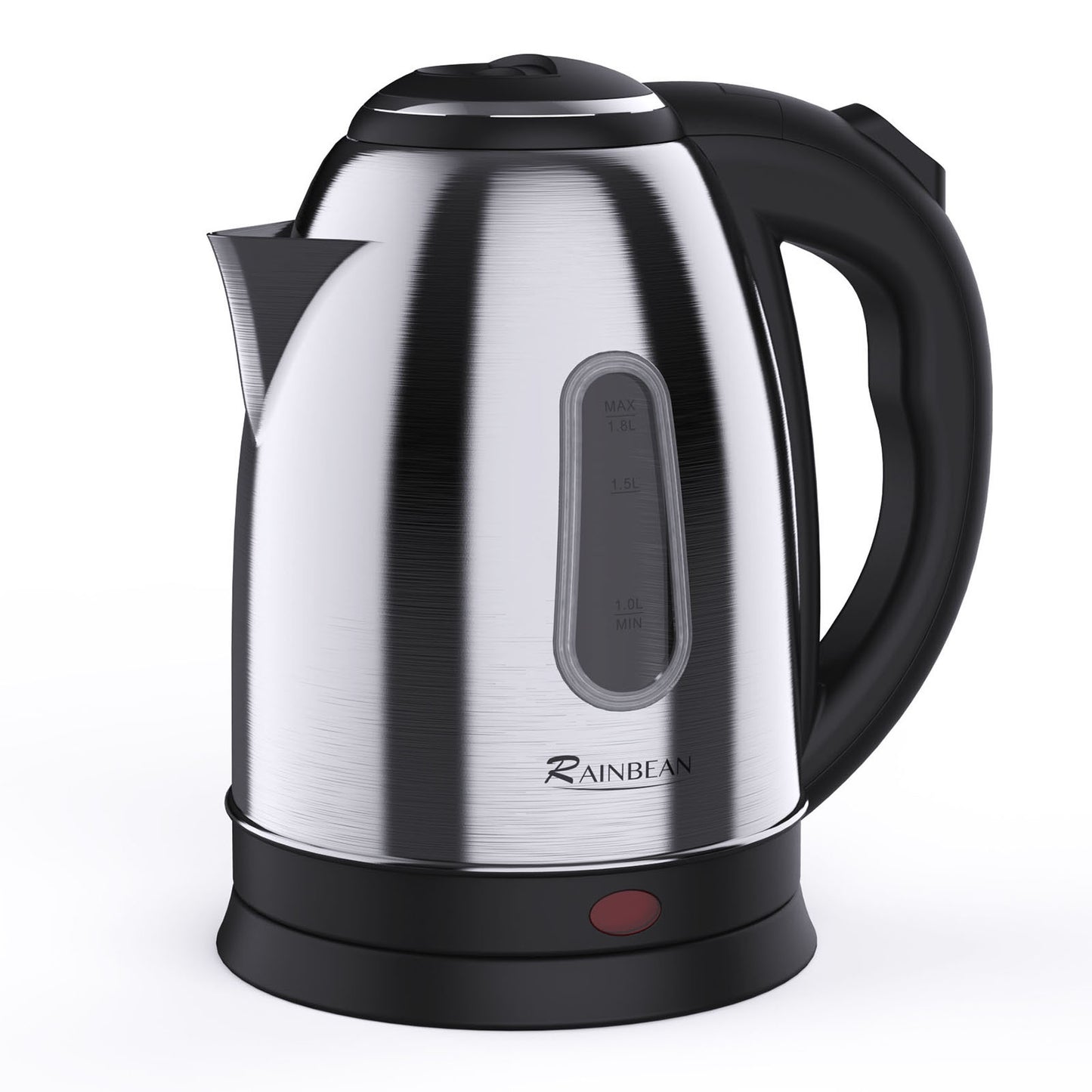 Bouilloire électrique 1,8 L pour thé, café et eau chaude, avec arrêt automatique et protection contre l’ébullition à sec.