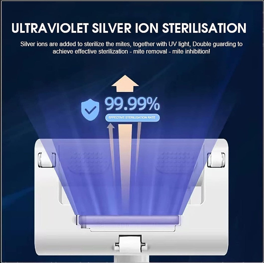 Aspirateur anti-poussière et anti-acariens, idéal pour matelas, canapé et tissus.