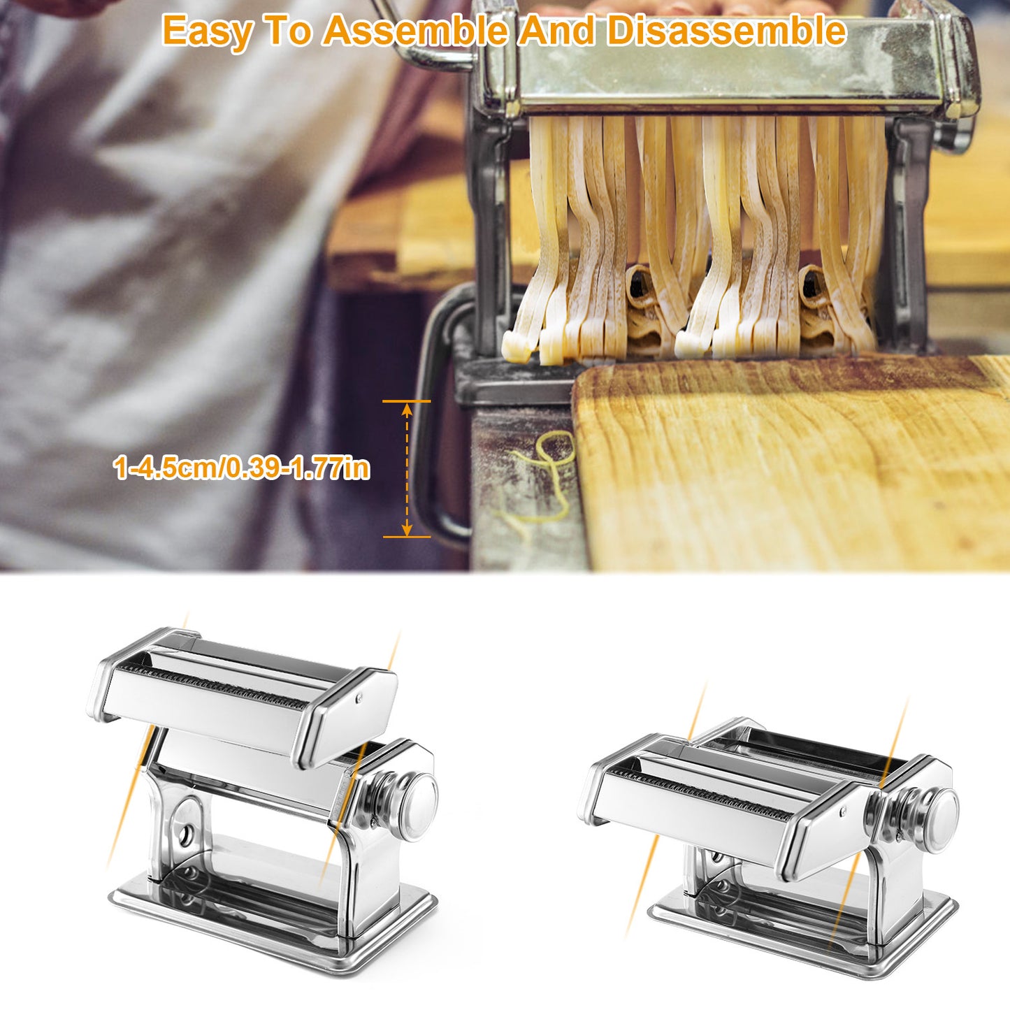 Machine à pâtes italienne, idéale pour préparer facilement pâtes fraîches maison