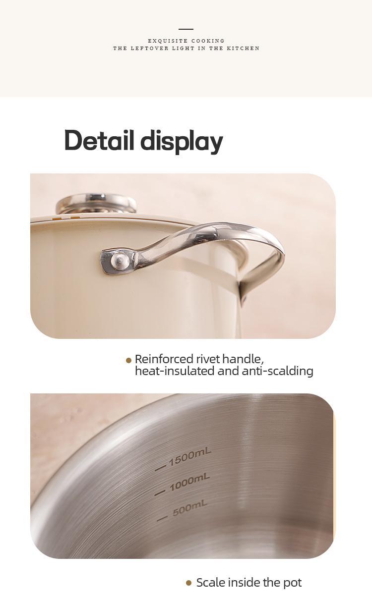 Set de 4 casseroles en acier inoxydable – Résistantes & élégantes