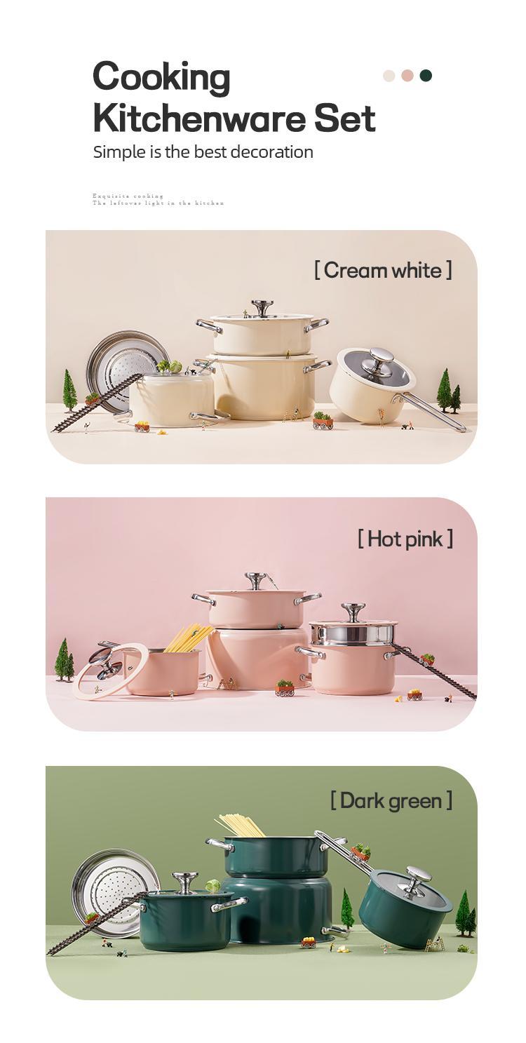 Set de 4 casseroles en acier inoxydable – Résistantes & élégantes
