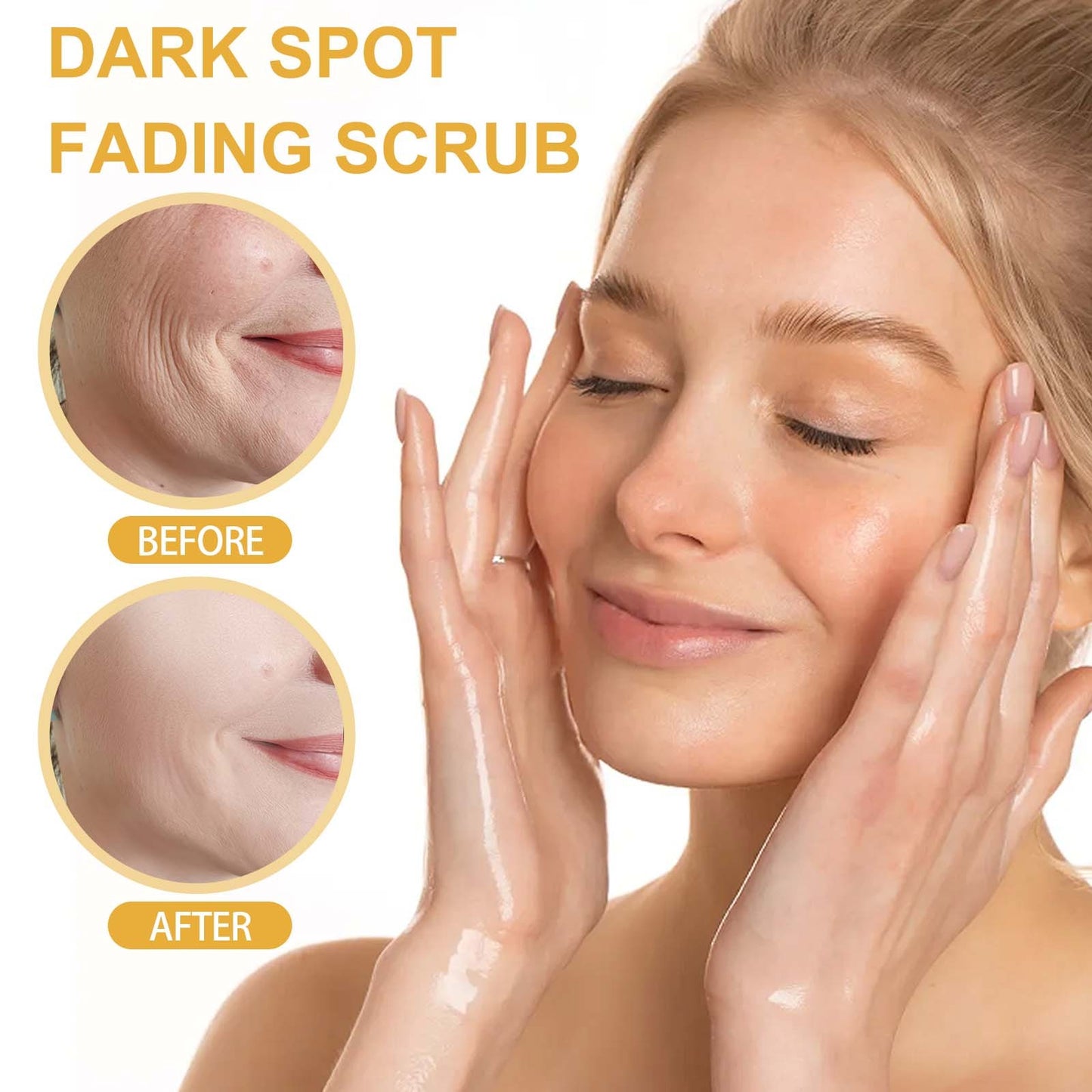 Gommage visage exfoliant au curcuma Eelhoe pour un nettoyage en profondeur des pores délicats et un soin nettoyant beauté