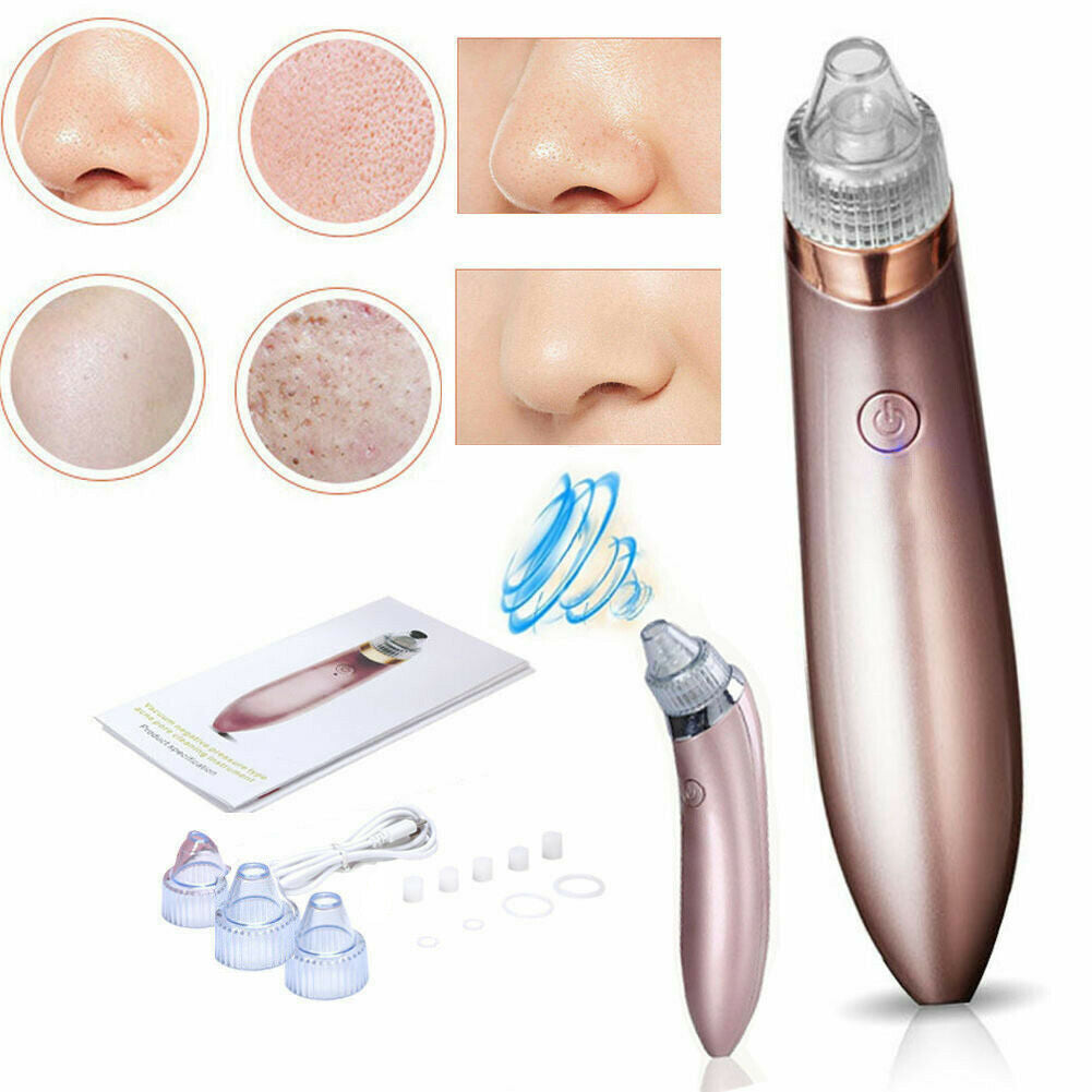 Aspirateur électrique pour points noirs et pores, élimine l'acné et les boutons, outil d'aspiration puissant, élimine les points noirs et les pores, dermabrasion au diamant, nettoyant pour le visage